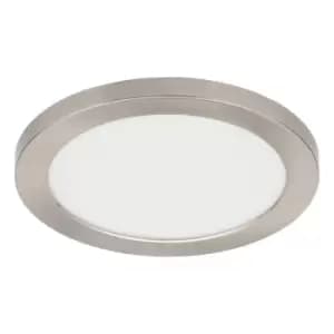 Spa 217mm Tauri LED Flush Ceiling Light Ring Satin Nickel