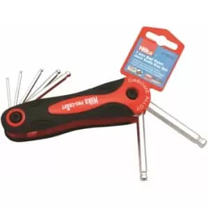 7 pce Ball Point Hex Key Set Metric - Hilka