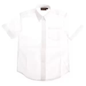 Boys Short Sleeved School Shirt (2-3 Years) (White)