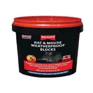Rentokil Rat & Mouse Weatherproof Blocks (Tub 10)