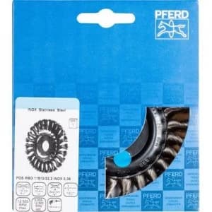 PFERD Round brush, knotted POS RBG 1151 2/22.2 INOX 0.35 43312003