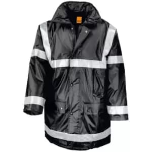Result Mens Work-Guard Workwear Management Coat (3XL) (Black) - Black