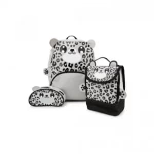 Baby Animal Snow Leopard Backpack, Lunchbag and Pencil Case Set