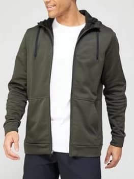 Nike Training Therma Full Zip Hoodie - Khaki