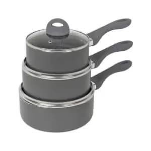 Homiu 3 Piece Non Stick Saucepan Set