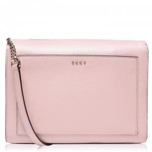 DKNY Sutton Chain Medium Boxy Cross Body Bag - CashmerePnk CAH