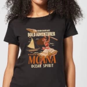 Moana Find Your Own Way Womens T-Shirt - Black - 3XL - Black