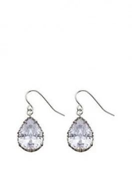 Fiorelli Jewellery Fiorelli Silver Cubic Zirconia Stone Drop Earrings, One Colour, Women
