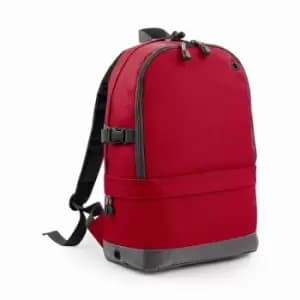 BagBase Backpack / Rucksack Bag (18 Litres Laptop Up To 15.6 Inch) (pack Of 2) (classic Red)