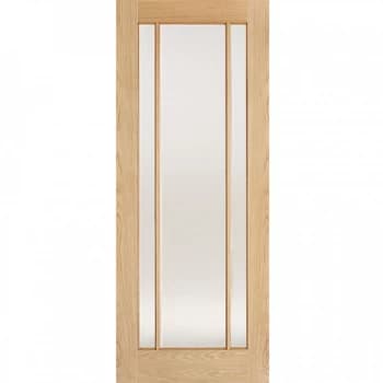 LPD Lincoln Fully Finished Oak 3 Light Glazed Internal Door - 1981mm x 686mm (78 inch x 27 inch)
