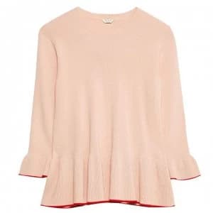 Jack Wills Lavernock Frill Hem Jumper - Pink