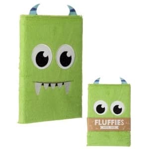 Monster Design Fluffy Plush Notebook