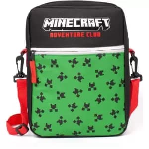 Minecraft Crossbody Bag (One Size) (Black/Red/Green)