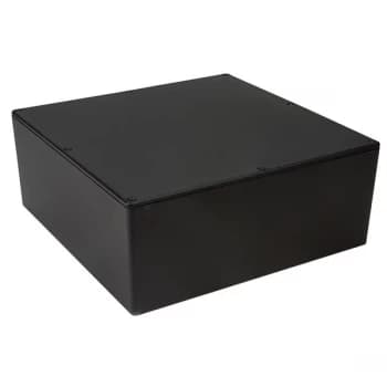 Hammond 1550NBK IP54 Diecast Aluminium Enclosure Black (250 x 250 ...