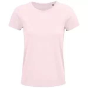 SOLS Womens/Ladies Crusader Organic T-Shirt (S) (Pale Pink)