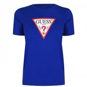 Guess Original Logo T-Shirt - Surfing Blue