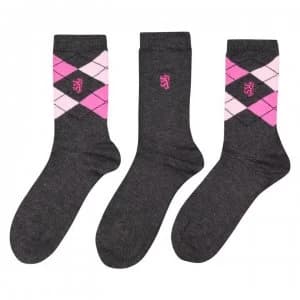 Pringle Pringle 3 Pack Socks - Charcoal