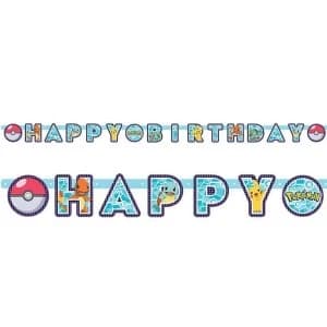 Pokémon Happy Birthday Banner