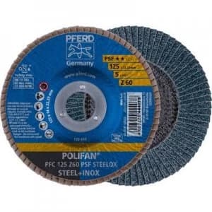 PFERD 67766125 POLIFAN-serrated washer PFC 125 Z 60 PSF STEELOX Diameter 125mm 10 pc(s)