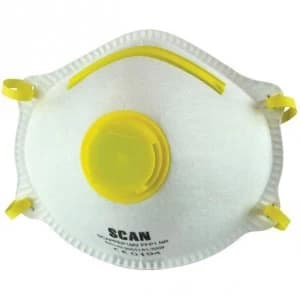 Scan FPP1 Moulded Disposable Dust Mask Pack of 3