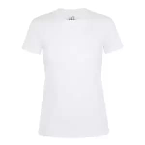 SOLS Womens/Ladies Regent Short Sleeve T-Shirt (3XL) (White)
