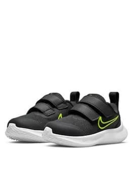 Nike Star Runner 3 Infant Trainer - Grey/Black, Grey/Black, Size 4.5