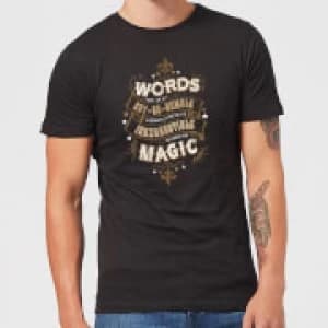 Harry Potter Words Are, In My Not So Humble Opinion Mens T-Shirt - Black