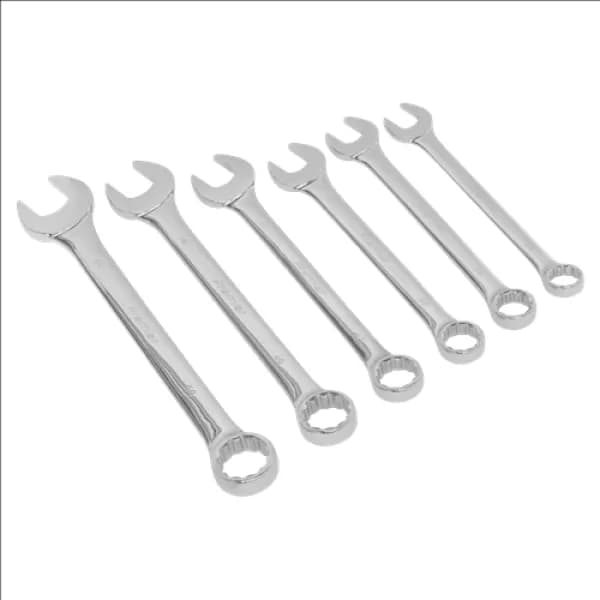 Genuine SEALEY AK6324 Combination Spanner Set 6pc Super Jumbo Metric