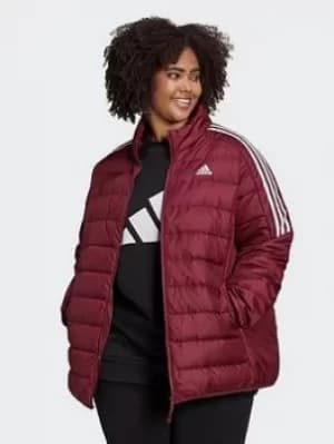adidas Essentials Light Down Jacket (plus Size), Red, Size 3X, Women