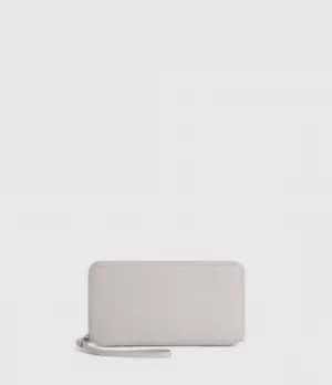 AllSaints Womens Fetch Leather Phone Wristlet, Dusty Lilac