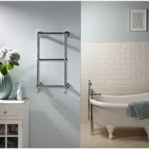 Aldworth Chrome Traditional Towel Rail 700x500 467 BTU's