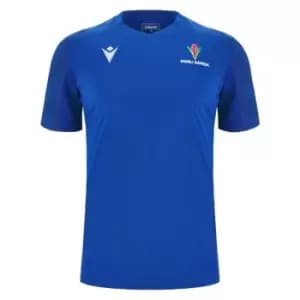 Macron Samoa 23/24 Rugby Training Tee - Blue