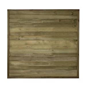 Forest Garden Pressure Treated Tongue & Groove Horizontal Fence Panel - 6 x 6ft Pack of 5