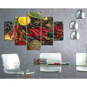 ST098 Multicolor Decorative MDF Painting (5 Pieces)