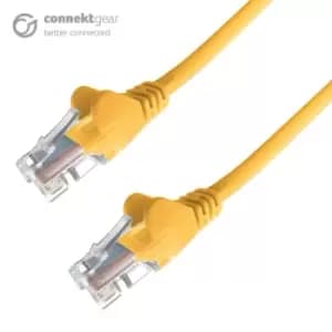 Connekt Gear 20m RJ45 CAT5e UTP Stranded Flush Moulded Network Cable - 24AWG - Yellow