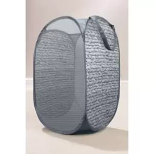 Pop Up Grey Hyacinth Design Laundry Hamper