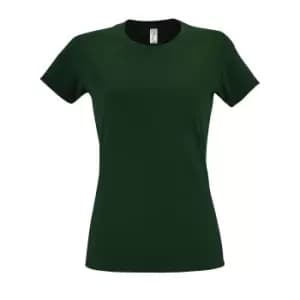 SOLS Womens/Ladies Imperial Heavy Short Sleeve T-Shirt (S) (Bottle Green)