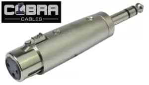 XLR Female to 1/4 (6.35mm) Jack Plug Adapter