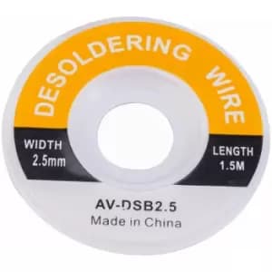 R-tech - 524565 Desolder Braid 2.5mm x 1.5m