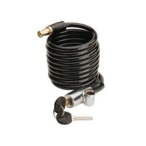 ABUS Mechanical 1950/120 Recoil Keyed Cable Lock Black 120cm x 7mm