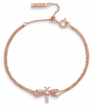 Olivia Burton Bejewelled Dancing Dragonfly Rose Gold Jewellery