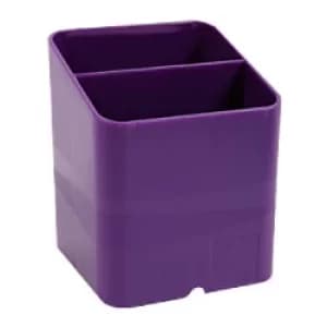 Exacompta Pen Pot 67720D Classic Polysterene 93 x 74 x 74mm Purple Pack of 10