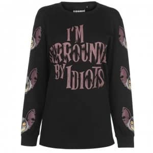 Cosmic Long Sleeve Print Tee Ladies - Surrounded By