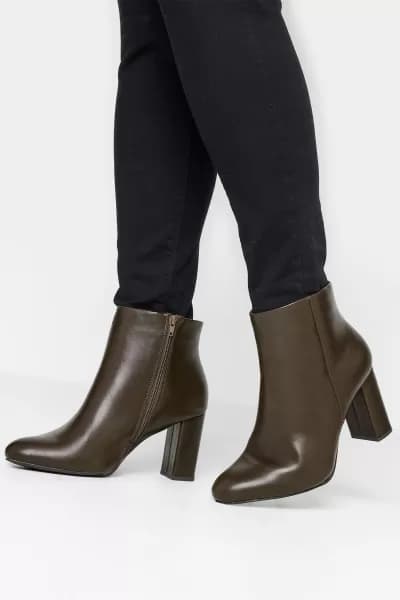 LIMITED COLLECTION Heeled Ankle Boots In Extra Wide EEE Fit