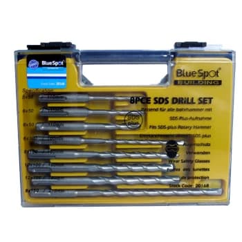 Bluespot - 20168 8 Piece SDS Drill Bit Set (5-12mm)