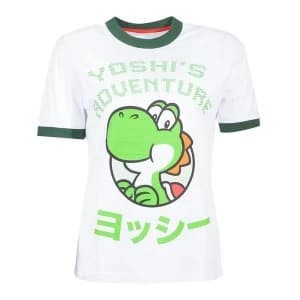 Nintendo - Yoshi'S Adventure Womens Large T-Shirt - White/Green