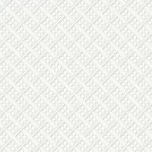 Laura Ashley Mr Jones Paintable White Wallpaper