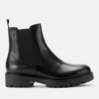 Vagabond Womens Kenova Leather Chunky Chelsea Boots - Black - UK 8