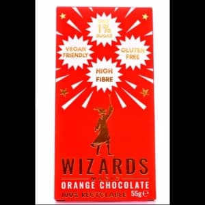 The Wizards Magic Orange Chocolate 55g 1% Sugar 55g