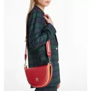 Contrast Monogram Saddle Bag